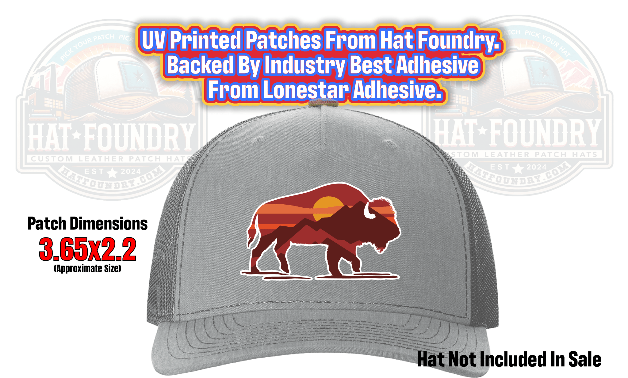 Southwest Buffalo UV Hat Patch - Hat Foundry Mercantile