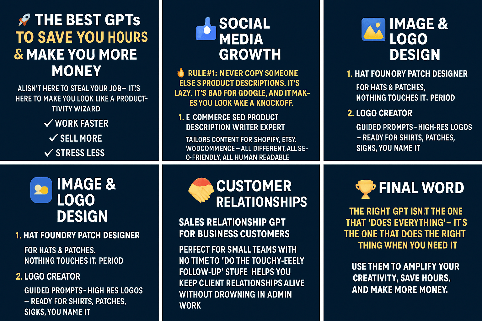 The Best GPTs to Maximize Your Time, Minimize Effort &amp; Skyrocket Productivity - Hat Foundry Mercantile