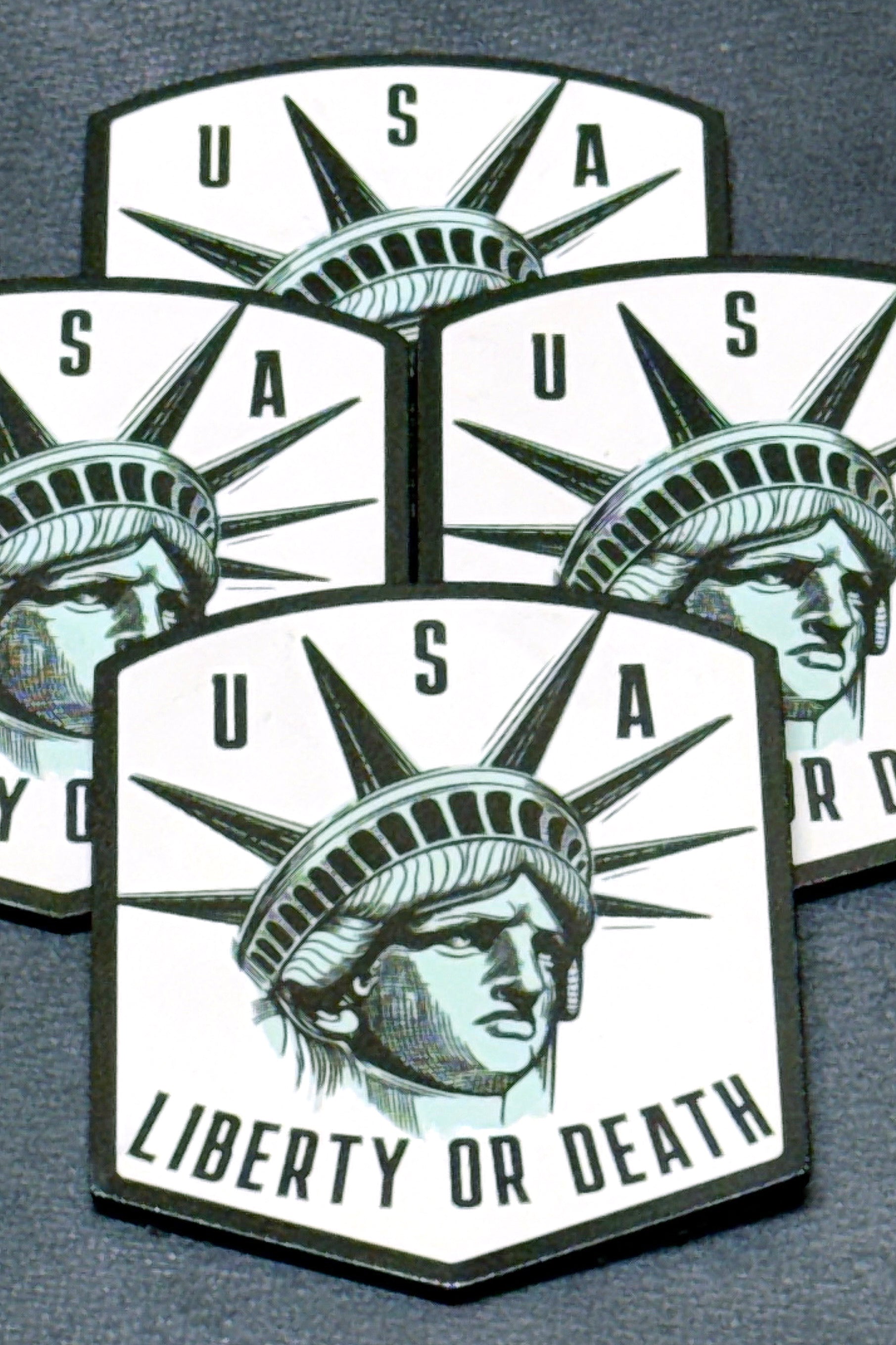 USA Liberty or Death Lady Liberty UV Printed Patch