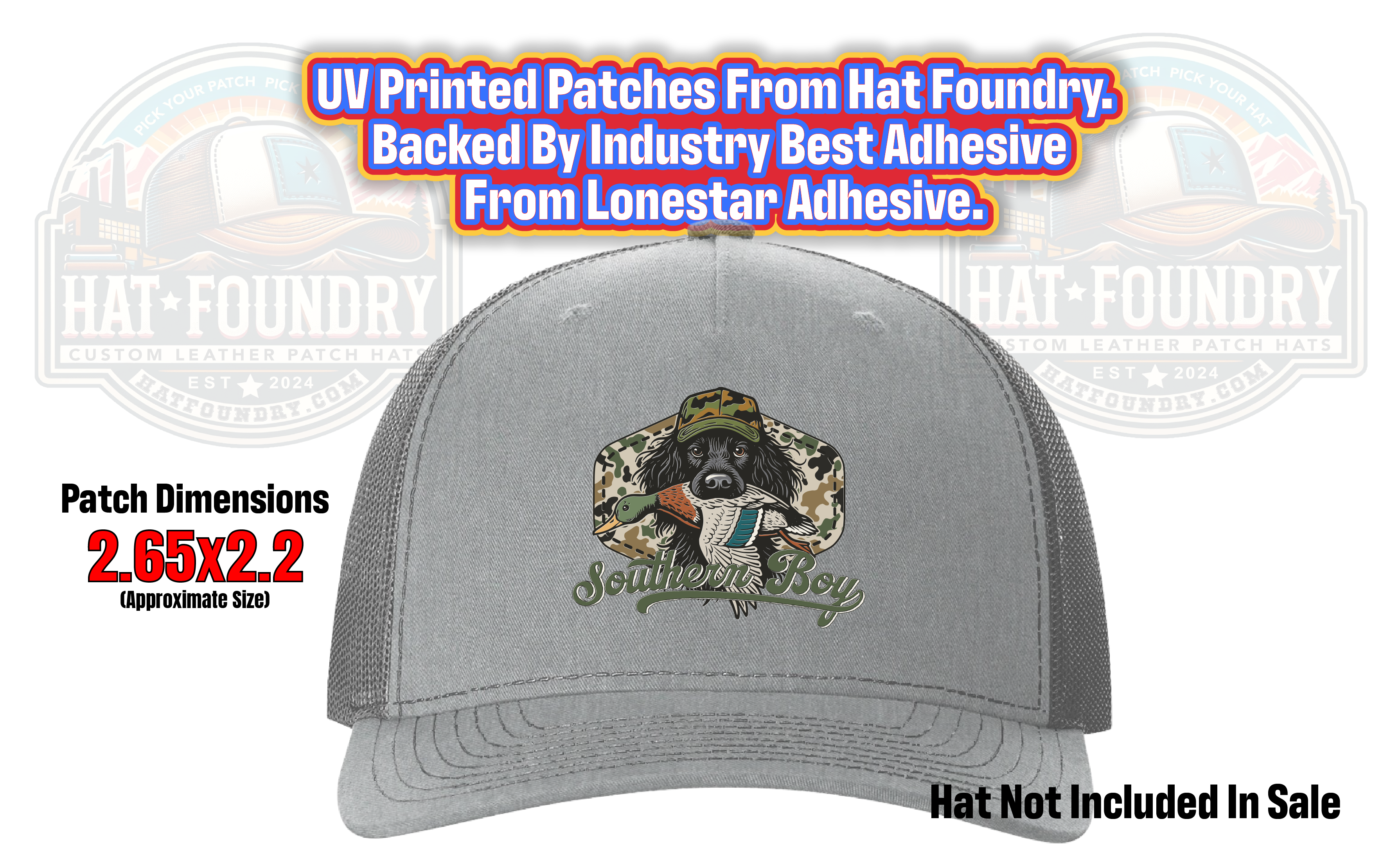 Southern Boy UV Printed Hat Patch