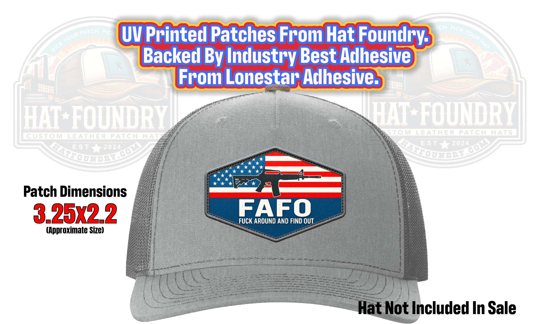 FAFO Fuck Around Find Out UV Printed Patch - Hat Foundry Mercantile