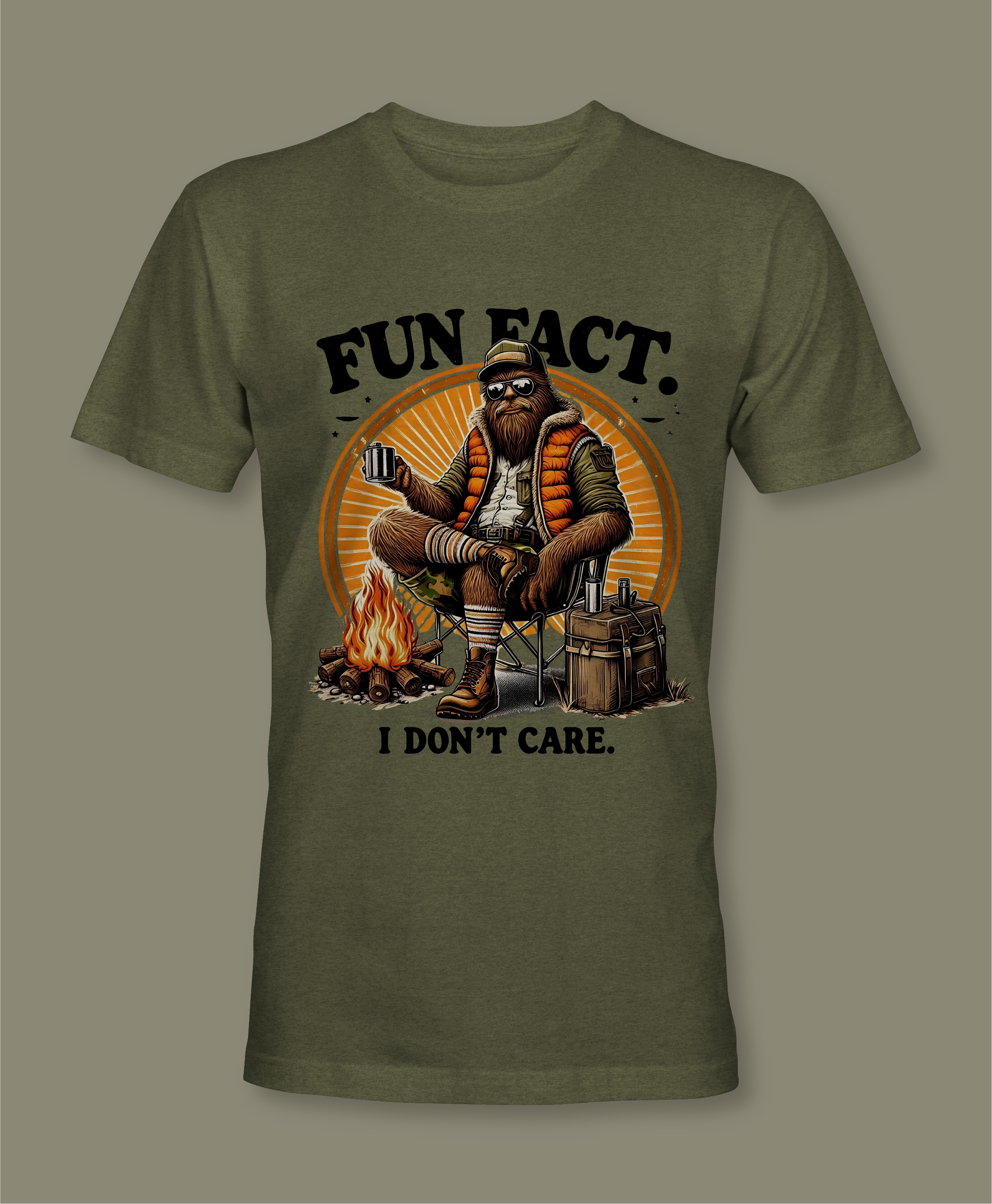 Fun Fact I Don't Care Sasquatch Shirt