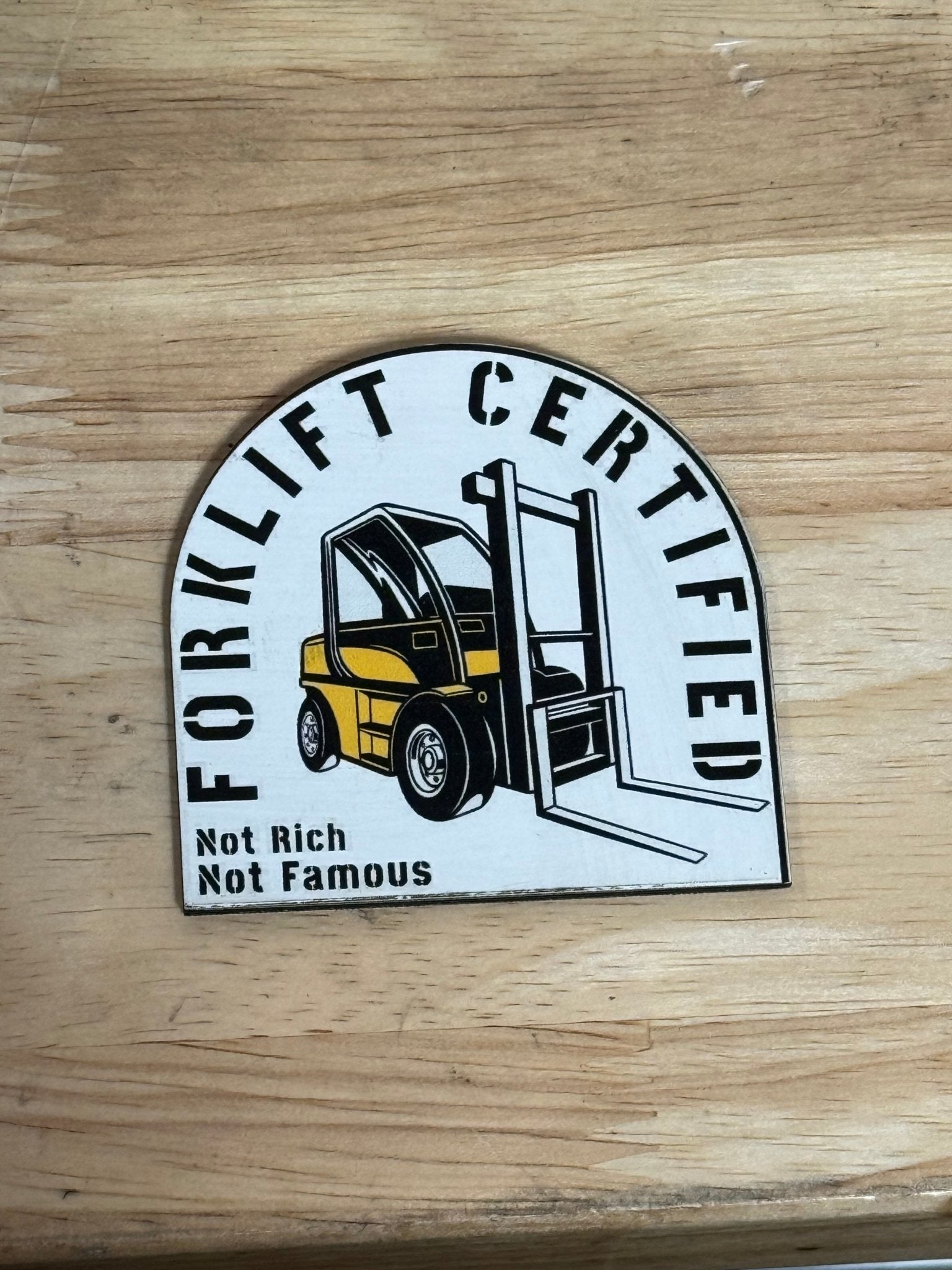 Forklift Certified UV Printed Hat Patch - Hat Foundry Mercantile