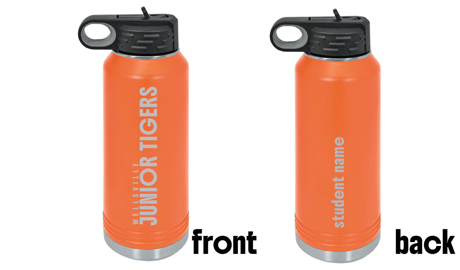 Laser Engraved Wellsville 32oz Water Bottle - Hat Foundry Mercantile