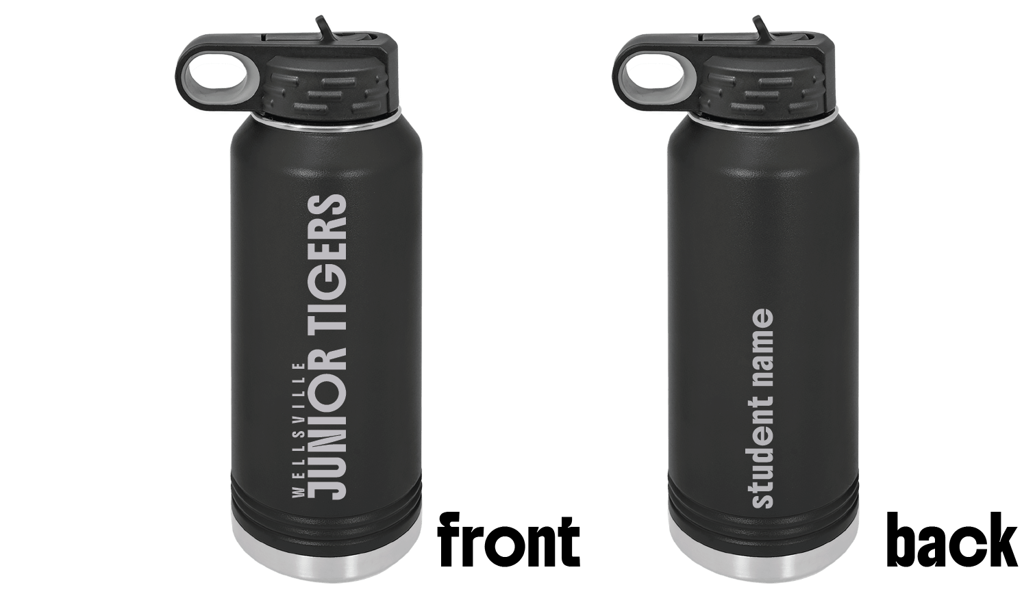 Laser Engraved Wellsville 32oz Water Bottle - Hat Foundry Mercantile