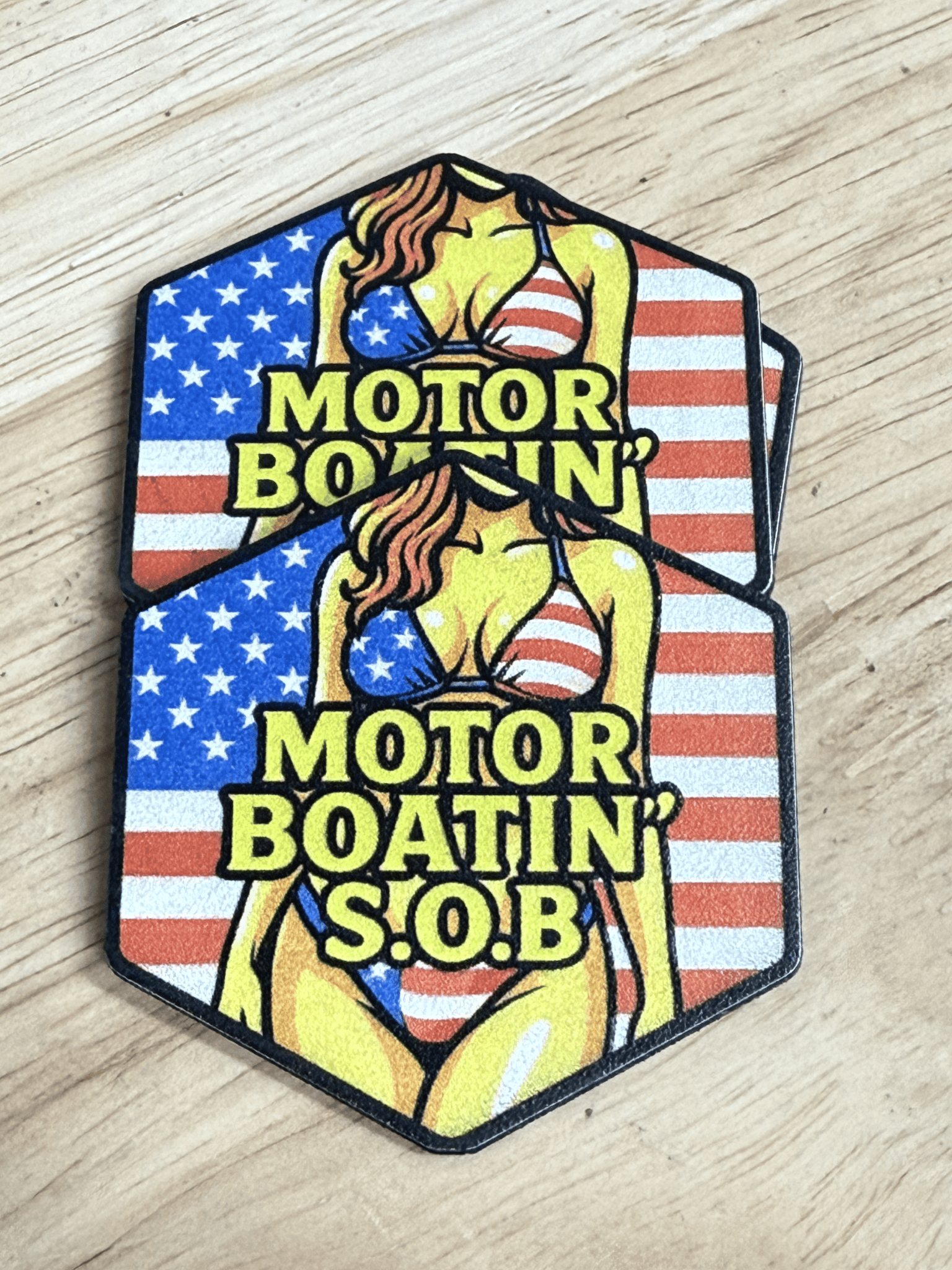 Motor Boating S.O.B. UV Printed Patch - Hat Foundry Mercantile