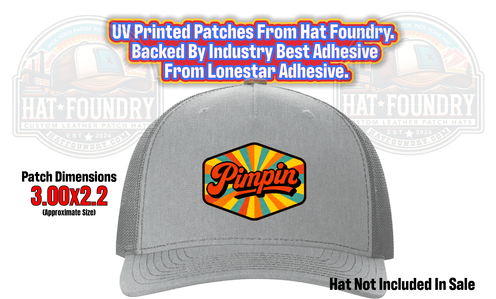 Pimpin UV Printed Patch - Hat Foundry Mercantile