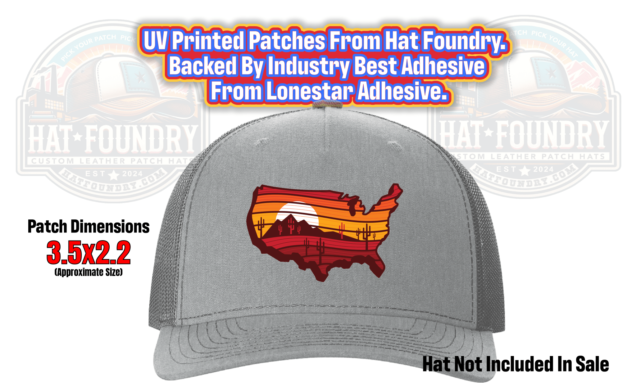 Southwest America UV Printed Patch - Hat Foundry Mercantile