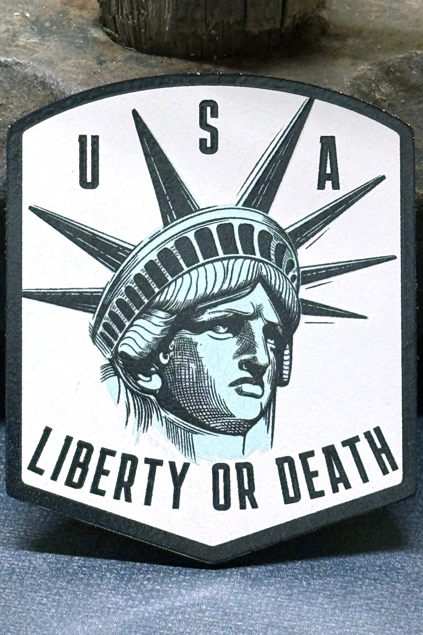 USA Liberty or Death Lady Liberty UV Printed Patch - Hat Foundry Mercantile