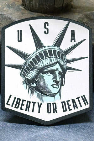 USA Liberty or Death Lady Liberty UV Printed Patch - Hat Foundry Mercantile