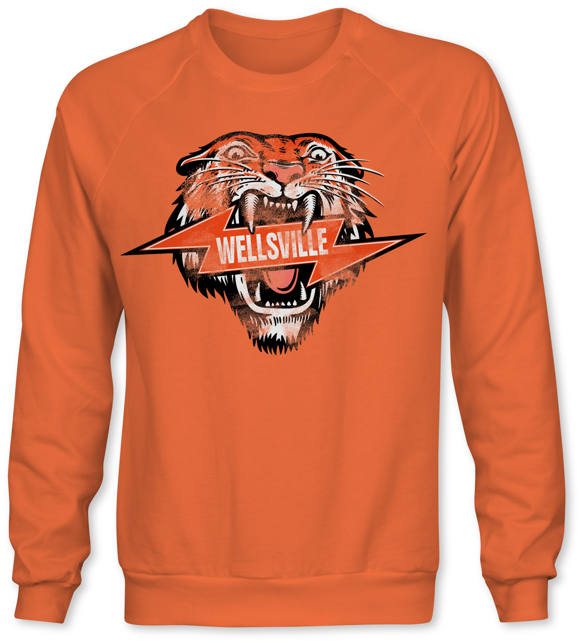 Vintage Wellsville Tigers Crew Neck - Hat Foundry Mercantile