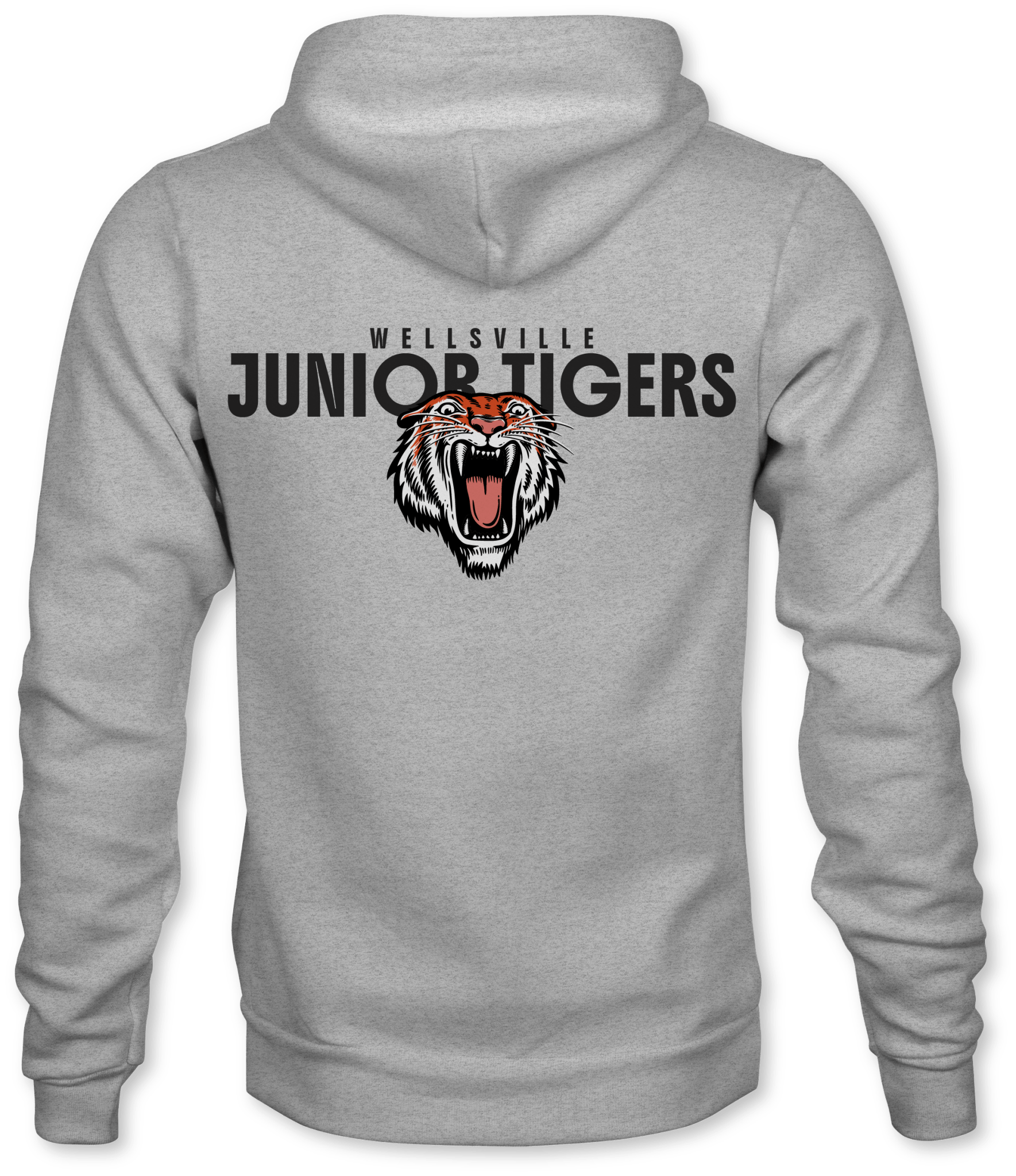 Wellsville Junior Tigers Zip Up Hoodie - Hat Foundry Mercantile
