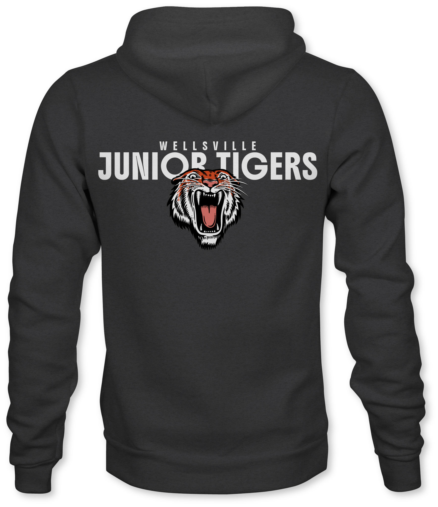 Wellsville Junior Tigers Zip Up Hoodie - Hat Foundry Mercantile
