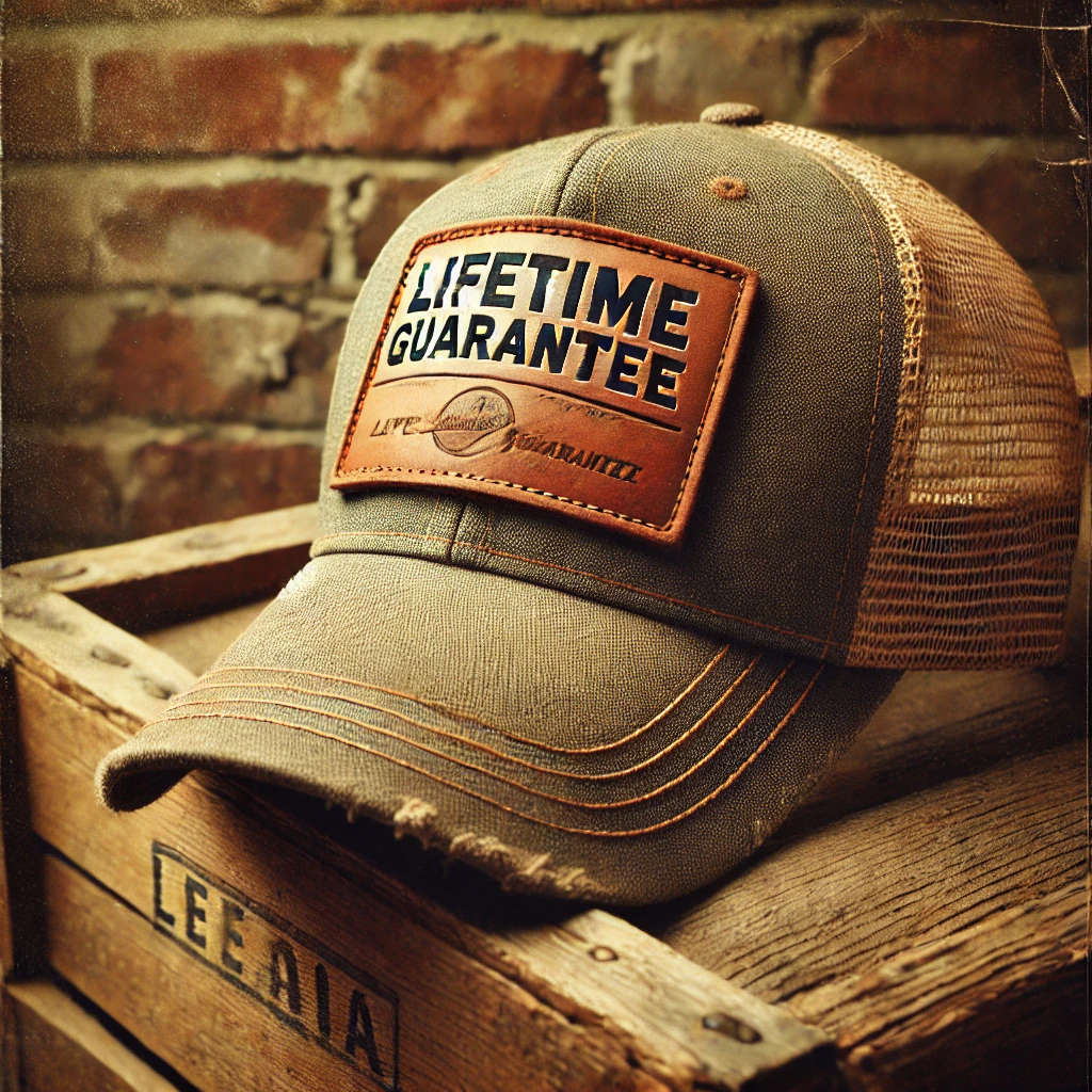 Hat Foundry Lifetime Leather Patch Hat Guarantee