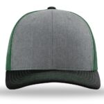 Richardson 112 Tri - Heather Grey / Dark Green / Black