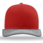 Richardson 112 Tri - Red / White / Heather Grey