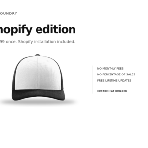 Hat Foundry - Custom Hat Builder — Shopify Edition software cover