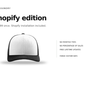 Hat Foundry - Forge Custom Hats — Shopify Edition software cover