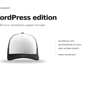 Hat Foundry - Forge Custom Hats — WordPress / WooCommerce Edition software cover